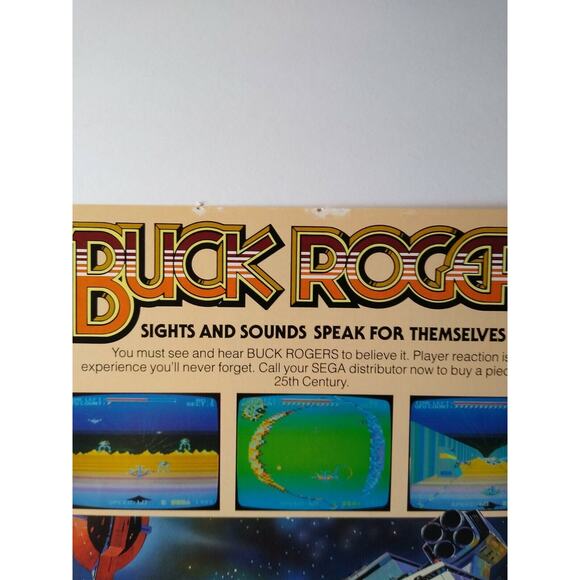 Buck Rogers Planet Of Zoom Arcade Flyer Original 1982 Video Game Brochure Promo - Picture 8 of 10